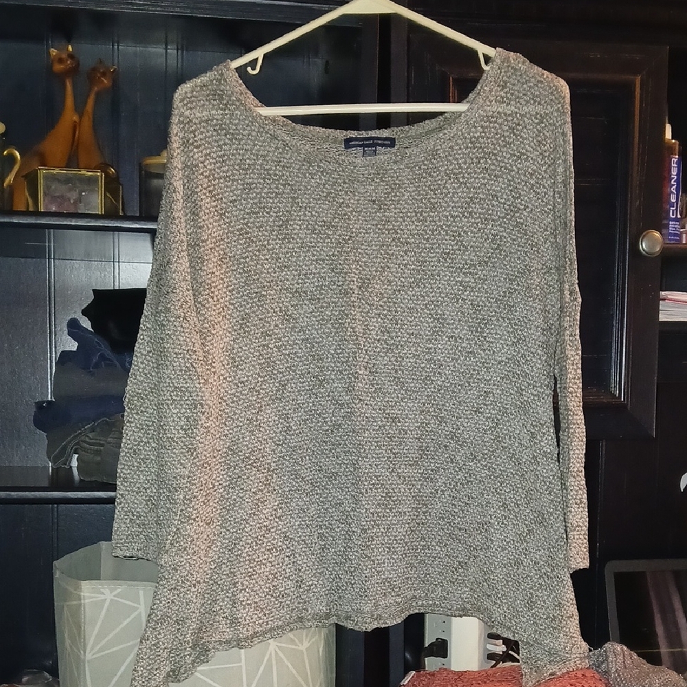 American Eagle Outfitters Brown Knit Sweater